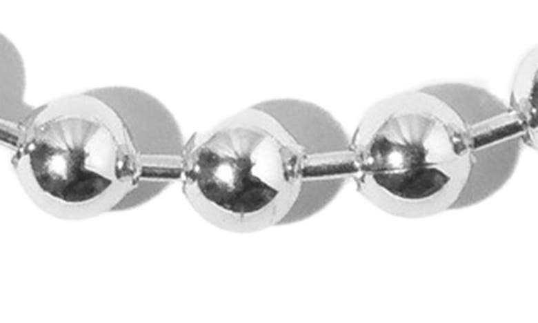 Shop Miranda Frye Boston Ball Chain Necklace In Silver