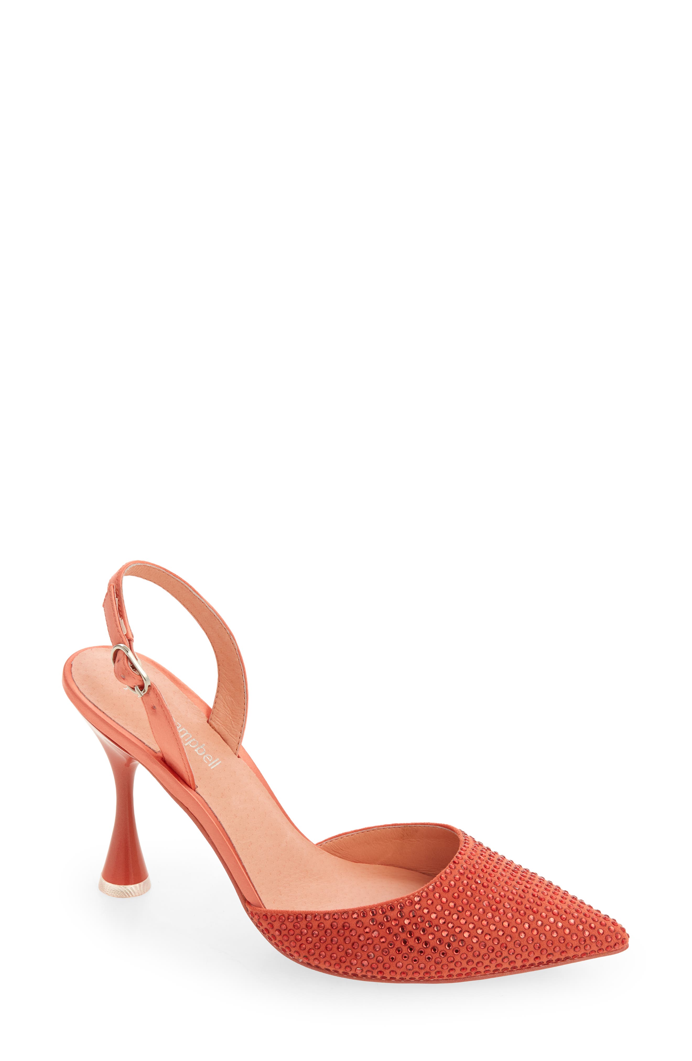 coral slingback shoes