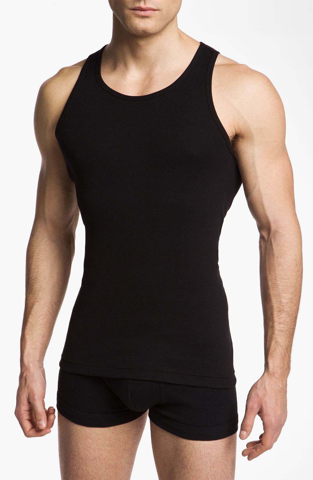Calvin Klein 'M9070' Cotton Ribbed Tank (3Pack) Nordstrom