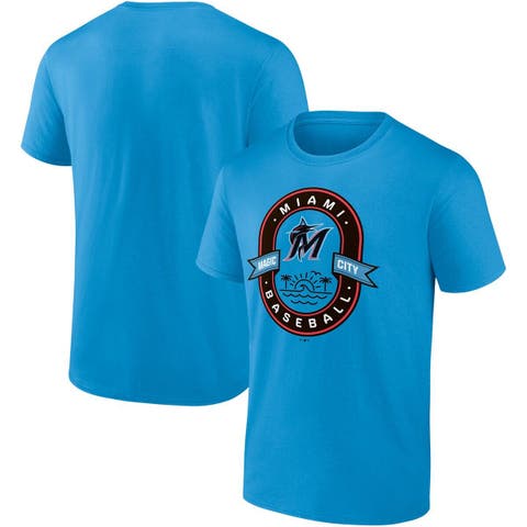 Men's Nike Blue Miami Marlins City Hometown T-Shirt Size: Medium