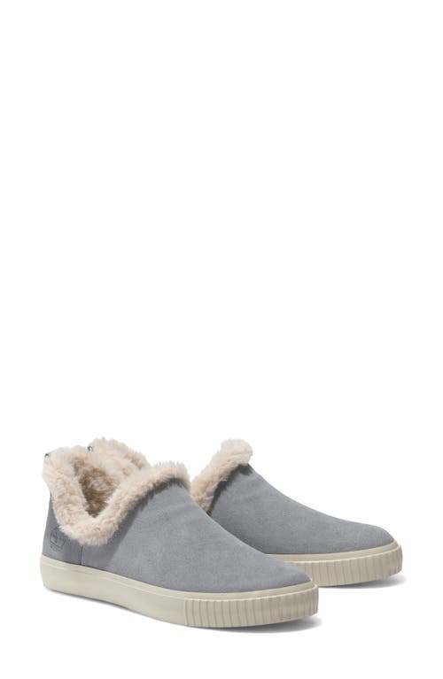 Timberland Skyla Bay Faux Fur Lined Sneaker in Light Grey Suede at Nordstrom, Size 6.5