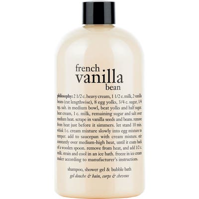 Philosophy French Vanilla Bean Shampoo, Shower Gel & Bubble Bath