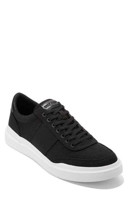 Shop Cole Haan Grandpro Rally Canvas Court Ii Sneaker In Black/optic White