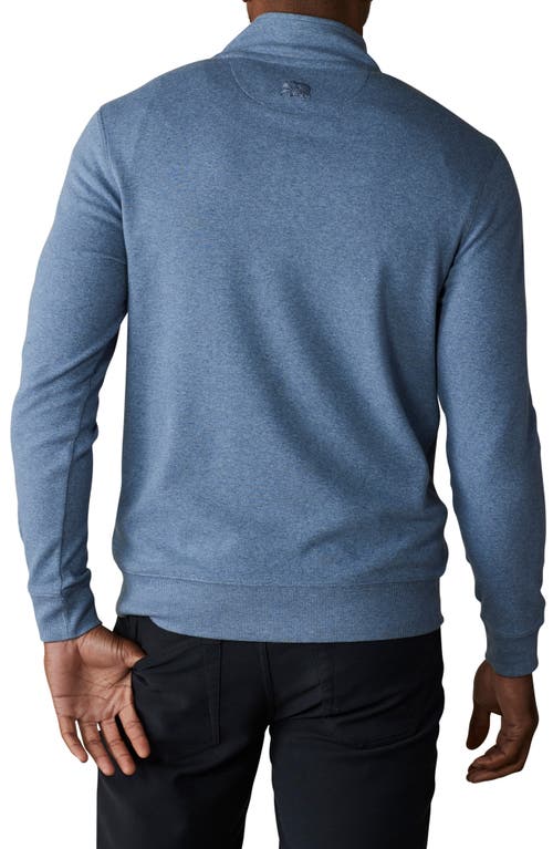 The Normal Brand Puremeso Weekend Quarter Zip Top In Slate Blue