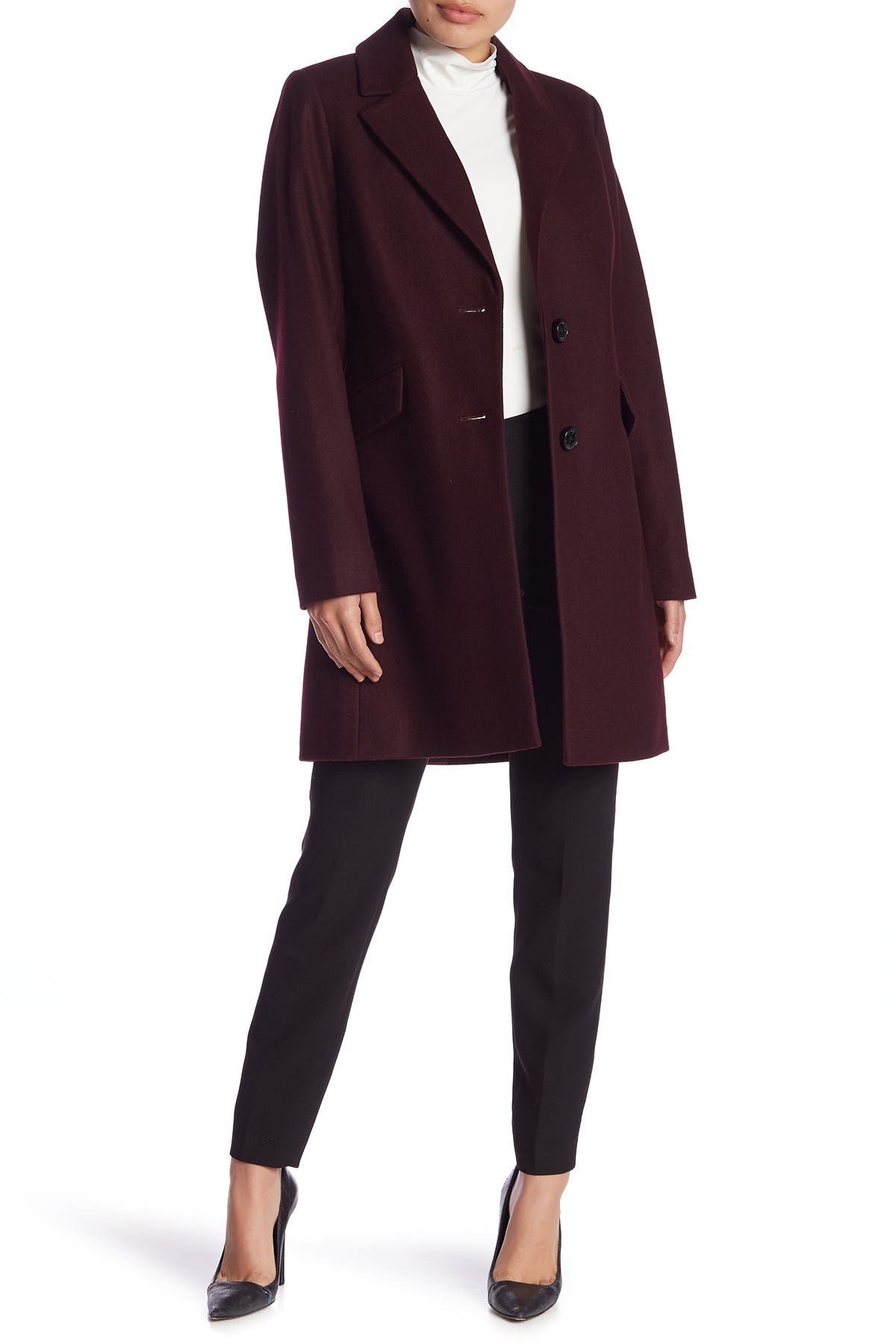 Sam Edelman | Blazer Flap Pocket Wool Blend Coat | Nordstrom Rack