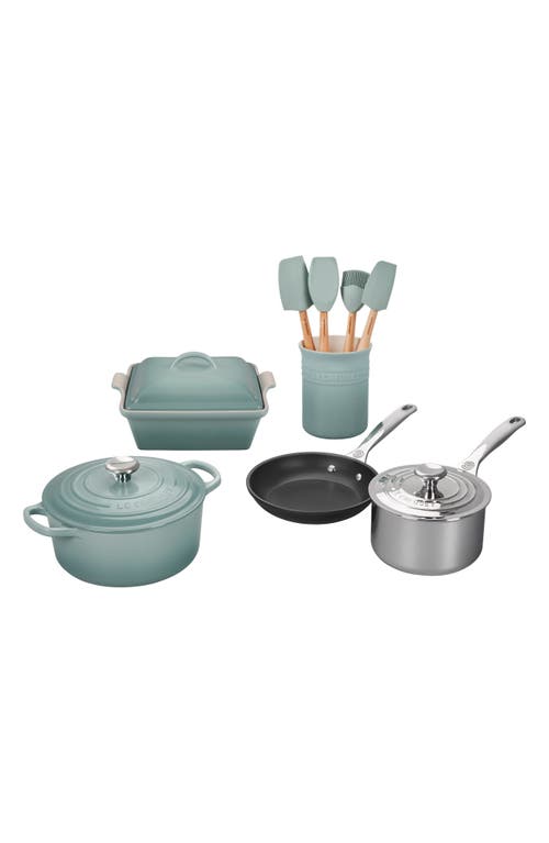 Le Creuset 12-Piece Mixed Material Cookware Set in Sea Salt at Nordstrom