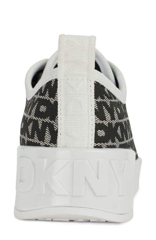 Shop Dkny Mar Sneaker In White/black