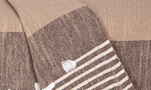 Parkland Collection Adonia Fringe Throw Blanket In Coffee