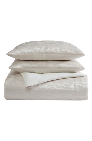 Vera Wang Illusion 3-piece Comforter & Shams Set In Porcelain