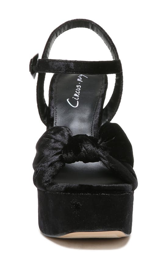Circus By Sam Edelman Audrea Platform Sandal In Black Velvet