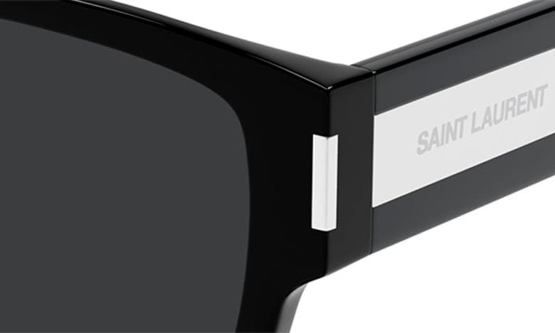 Shop Saint Laurent 54mm Square Sunglasses In Black