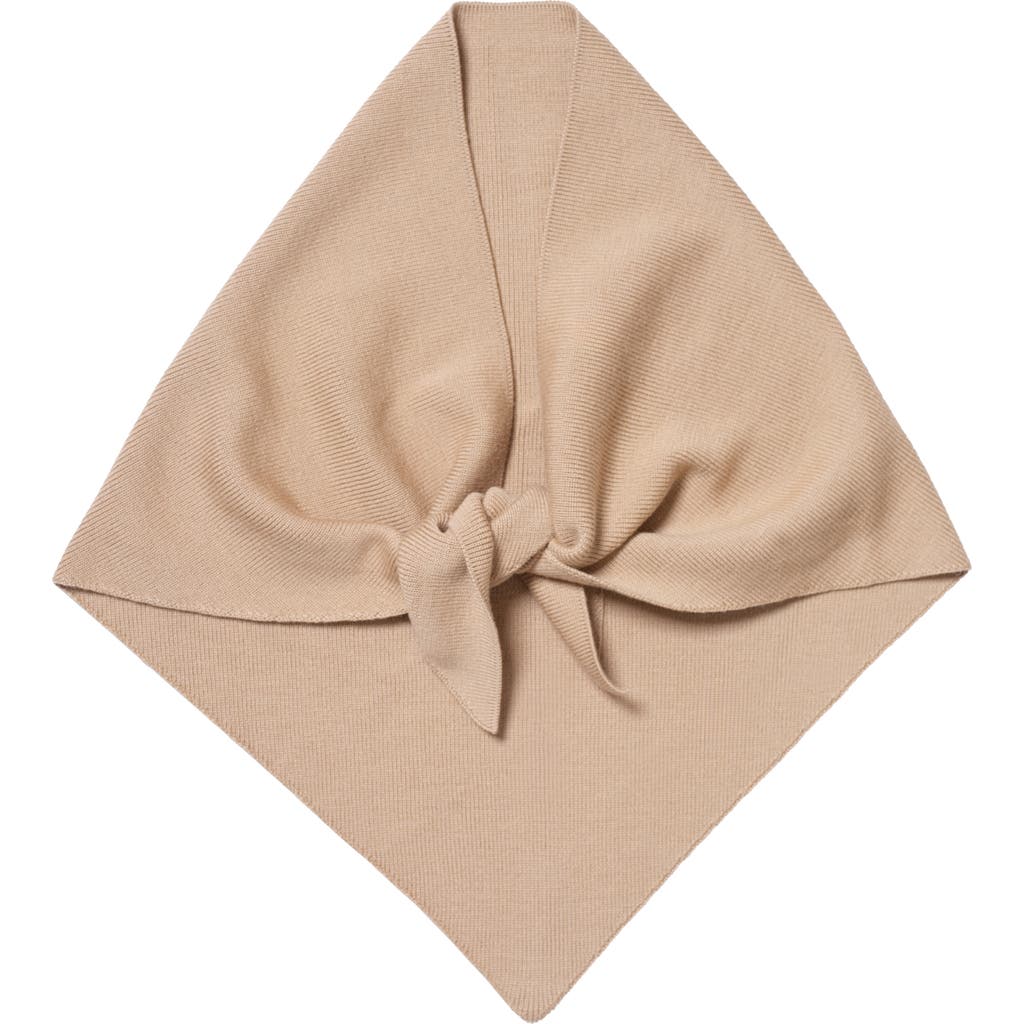 Hyer Goods Upcycled Merino Wool Head Scarf In Camel