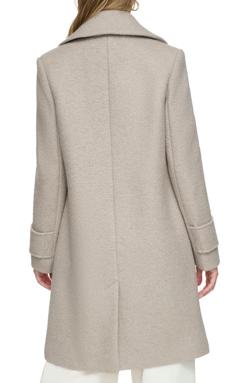 Andrew Marc Women's Regine Pressed Bouclé Wool Coat In Stone