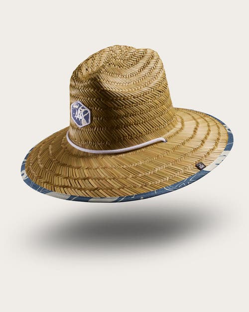 Hemlock Harvey Straw Lifeguard Hat In Smiley Faces
