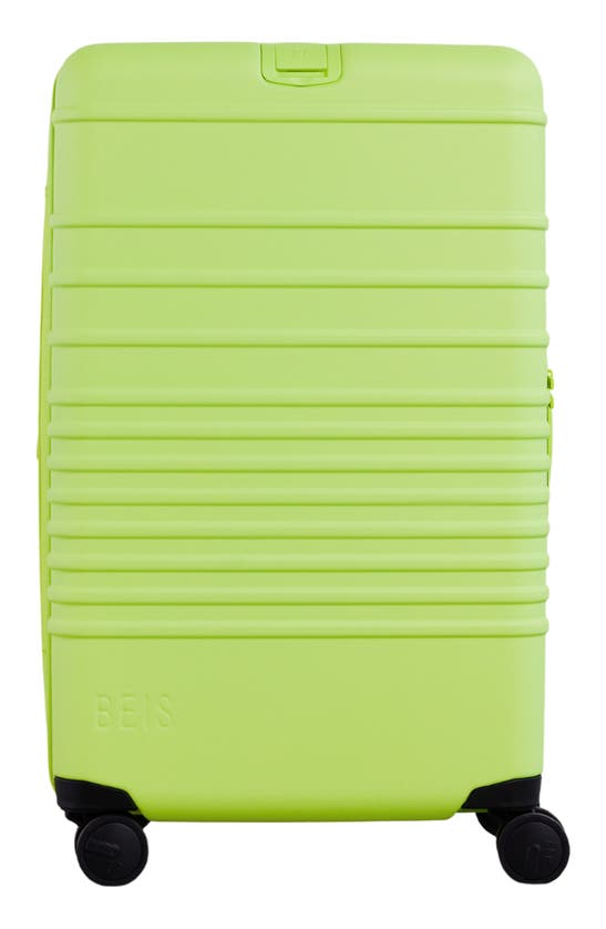 Beis 26-inch Rolling Spinner Suitcase In Citron