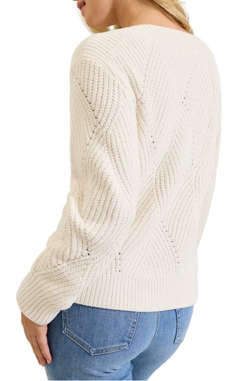 Shop Tommy Bahama Shell St. Luna Boat Neck Sweater In Coconut