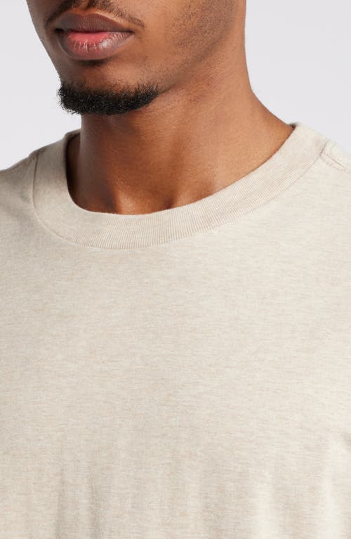 Shop Elwood Core Oversize Long Sleeve T-shirt In Oatmeal