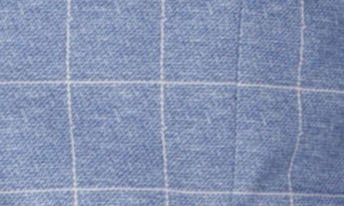 Savile Row Co Blue Windowpane Knit Sport Coat