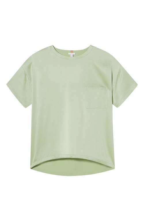 Lunya Washable Silk Short Pajamas in Ethereal Green