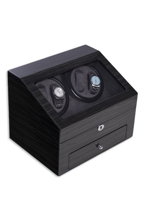 Shop Bey-berk Daytona 4-watch Winder & Case In Grey