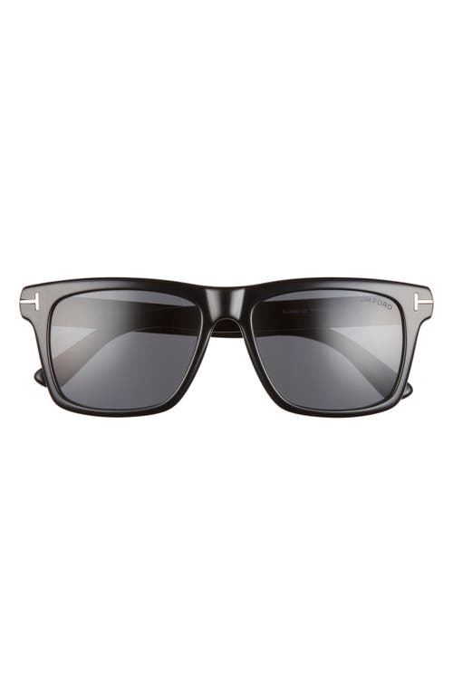 Tom Ford Buckley-02 56mm Square Sunglasses In Black