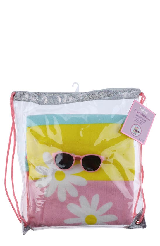 Capelli New York Kids' Jelly Backpack Set In Pink Combo