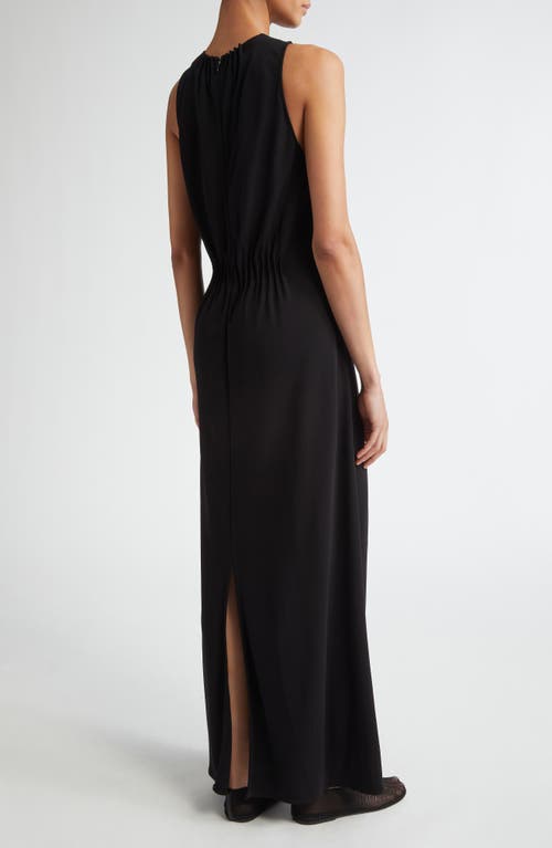 Shop Fforme Dillon Pleat Detail Jersey Column Dress In Black