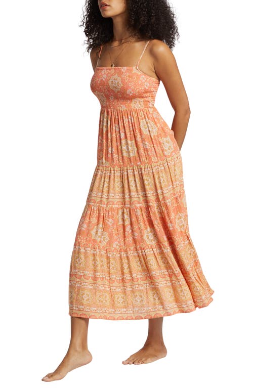 Billabong Dream Space Dress In Sweet Papaya In Sweet Papaya