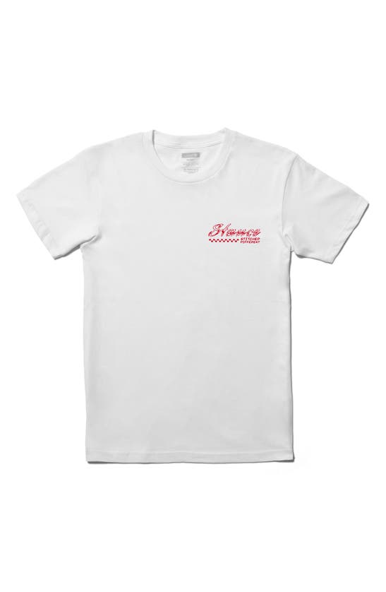 Shop Stance Surfer Boy Cotton Graphic T-shirt In White