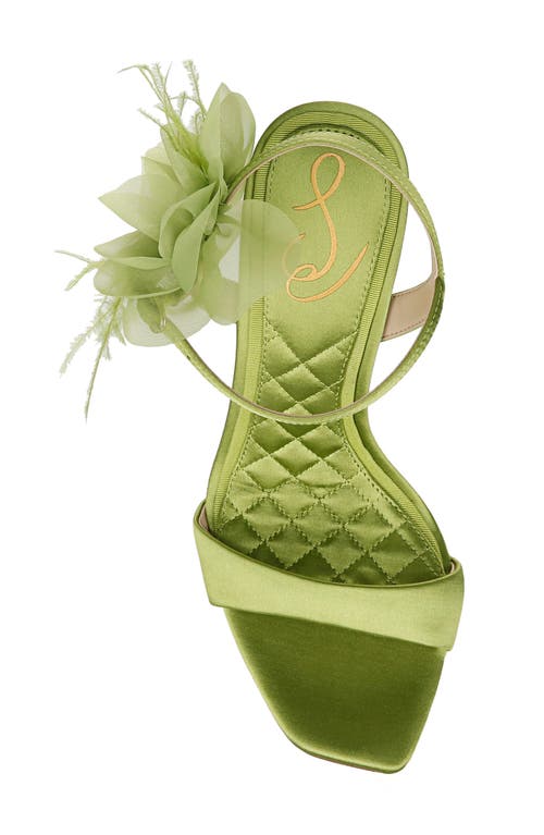 Sam Edelman Leana Ankle Strap Sandal In Tropic Green