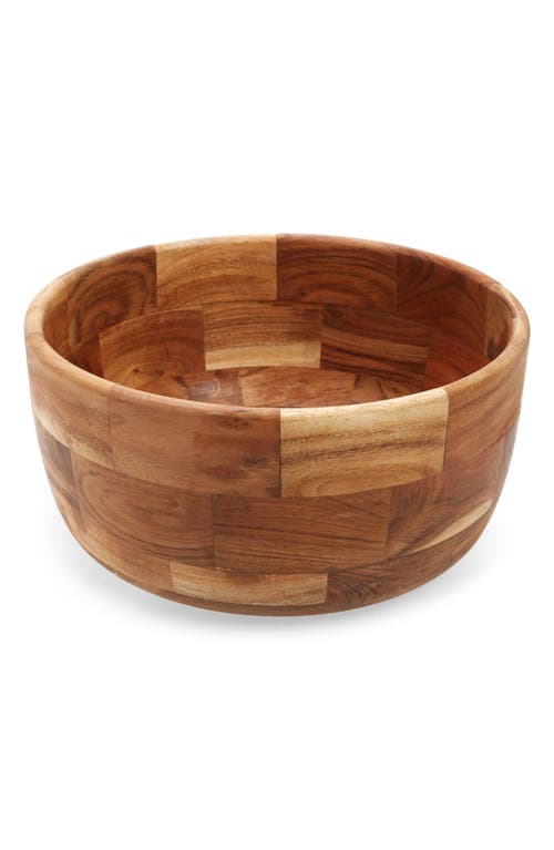 Nordstrom 14-Inch Wood Serving Bowl in Warm Brown at Nordstrom
