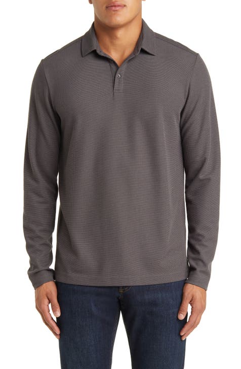 Graphic Long-Sleeved Knit Polo - Men - Ready-to-Wear