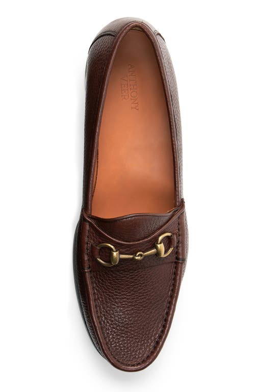 Shop Anthony Veer Lucca Bit Loafer In Dark Brown