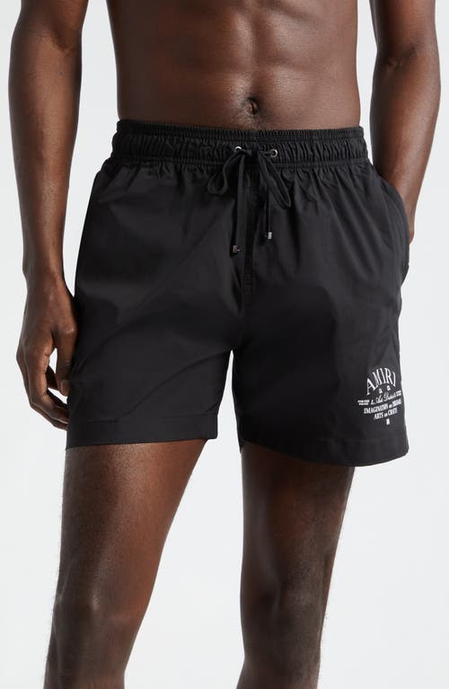 AMIRI Arts District Swim Trunks in Black at Nordstrom, Size Medium