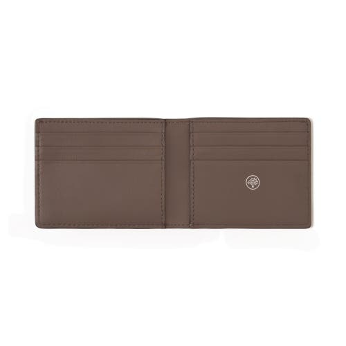 Mulberry Farringdon Compact Bifold Wallet In Taupe Brown