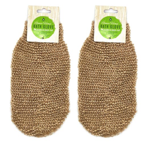 Pursonic Sisal Hemp Bath Glove In Ivory