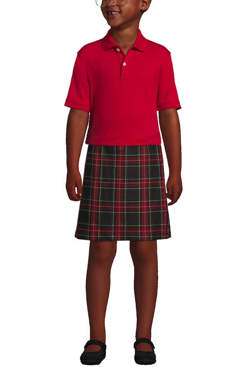 LANDS' END LANDS' END SCHOOL UNIFORM KIDS SHORT SLEEVE INTERLOCK POLO SHIRT 