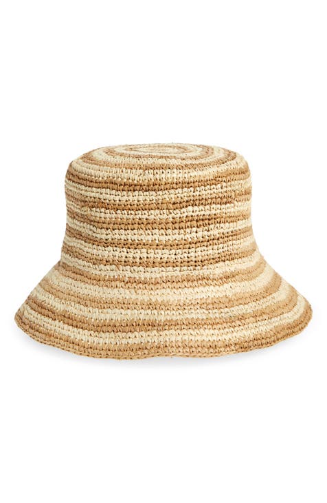Isadora Straw Bucket Hat