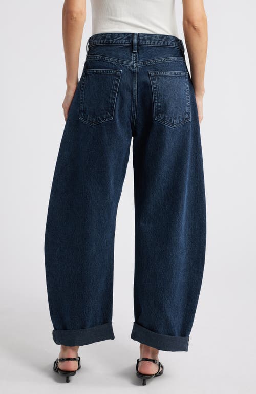 Frame Baggy High Rise Bubble Jeans In Dorado In Dorado