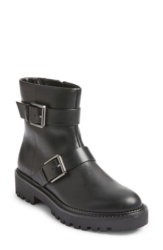 Shop Nordstrom Macombs Water Resistant Moto Boot In Black