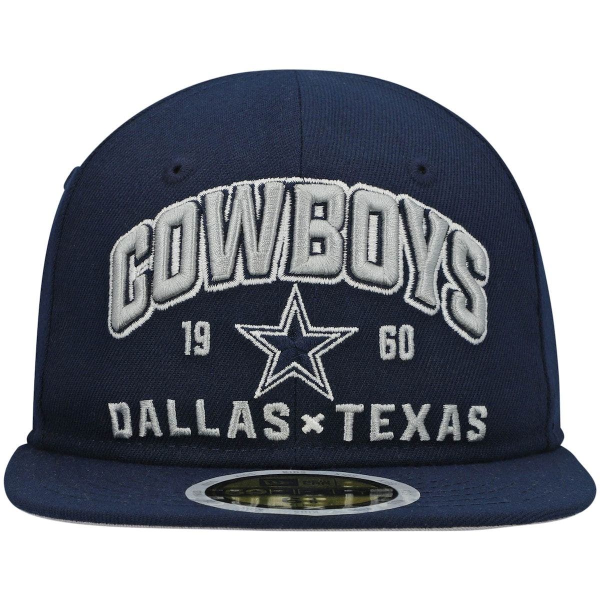 dallas cowboys youth fitted hats