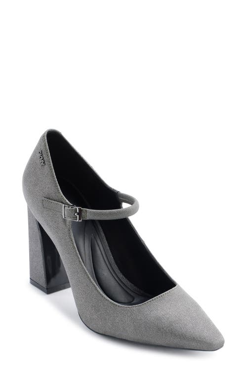 Dkny Spruce Pointed Toe Mary Jane Pump In Grey/graphite