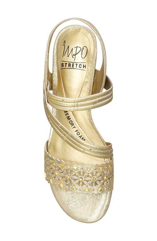 Shop Impo Gatrina Wedge Sandal In Gold
