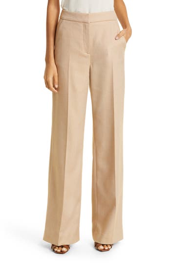Veronica Beard Hilde Stretch Cotton Utility Pants In Dark Camel/light Camel