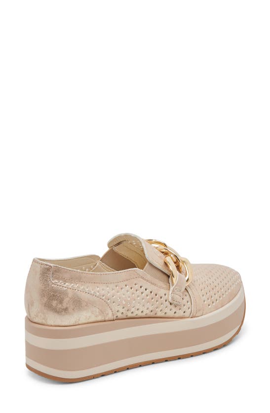 Shop Dolce Vita Jhenee Platform Sneaker In Light Gold Metallic Nubuck