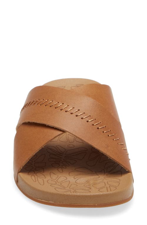 Shop Olukai Kipea Olu Slide Sandal In Sahara/sahara