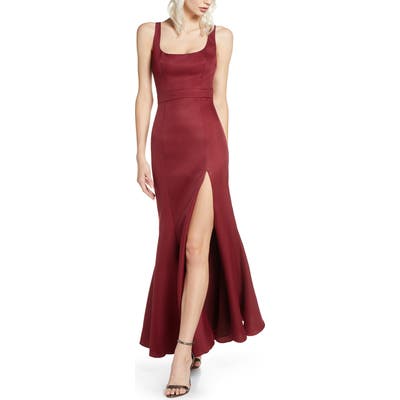 Fame And Partners Selena Mermaid Gown, Red