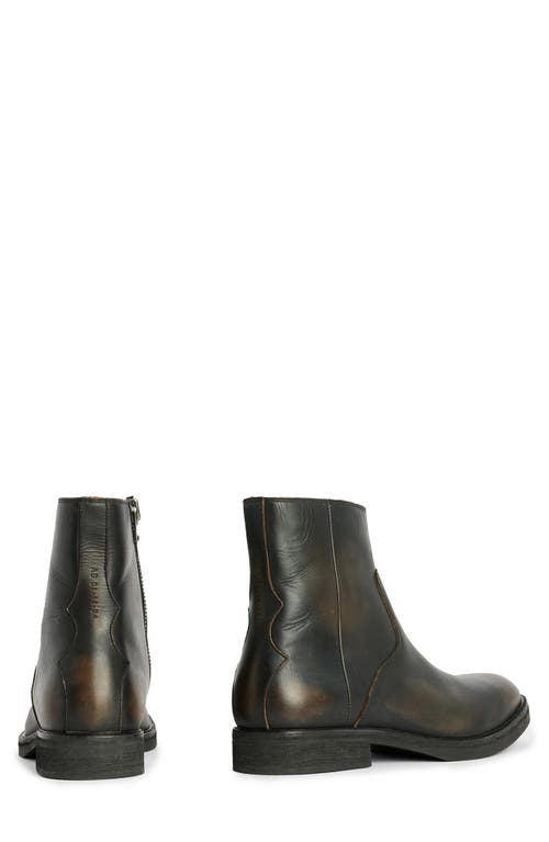 Shop Allsaints Lang Boot In Dark Brown