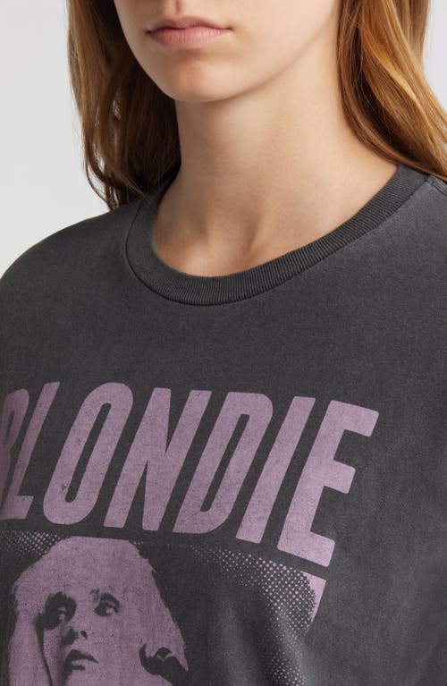 Shop Vinyl Icons Blondie 1974 Cotton Graphic T-shirt In Washed Black