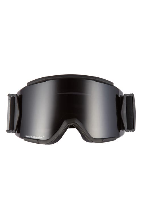 Smith Squad Xl 185mm Snow Goggles In Blackout/sun Black